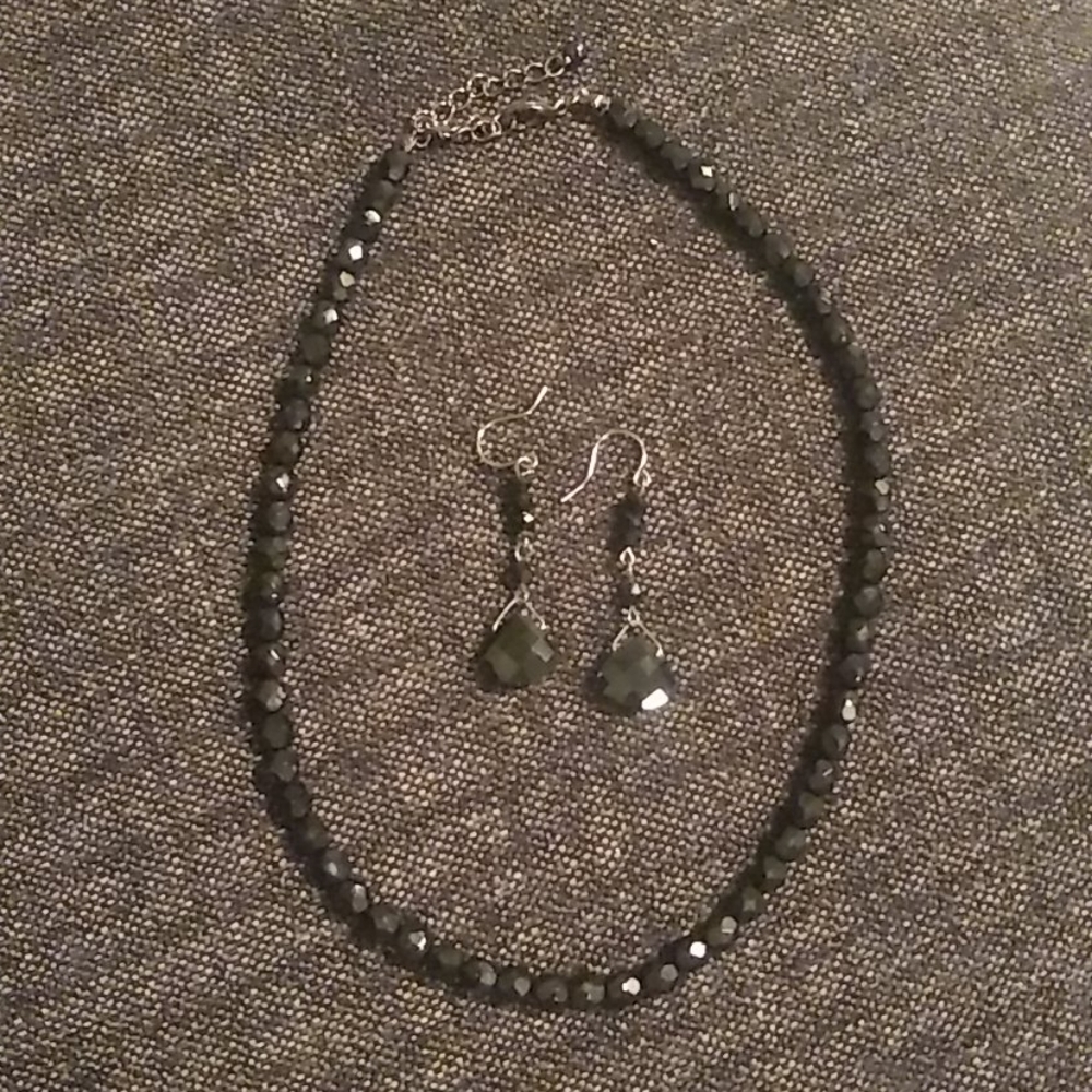 3/$15 Black Necklace and Earrings